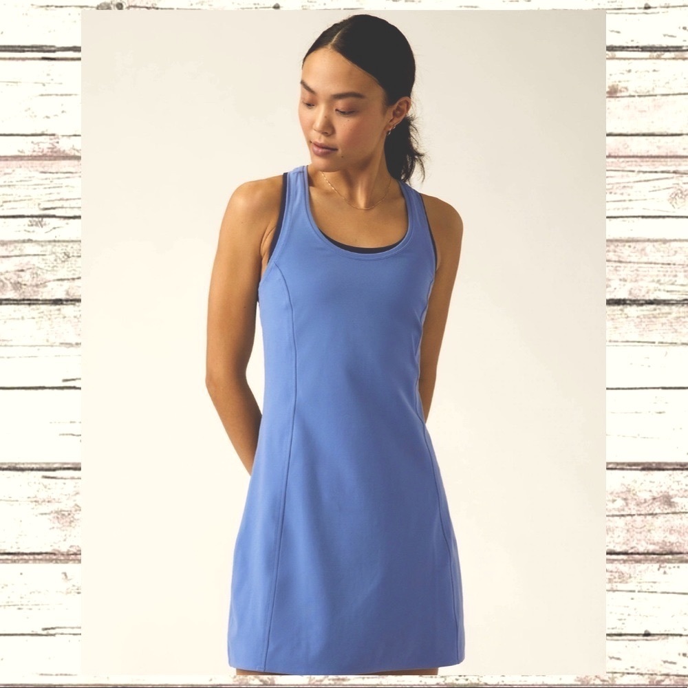 ATHLETA ON MY WAY DRESS NWT - COTTAGE BLUE